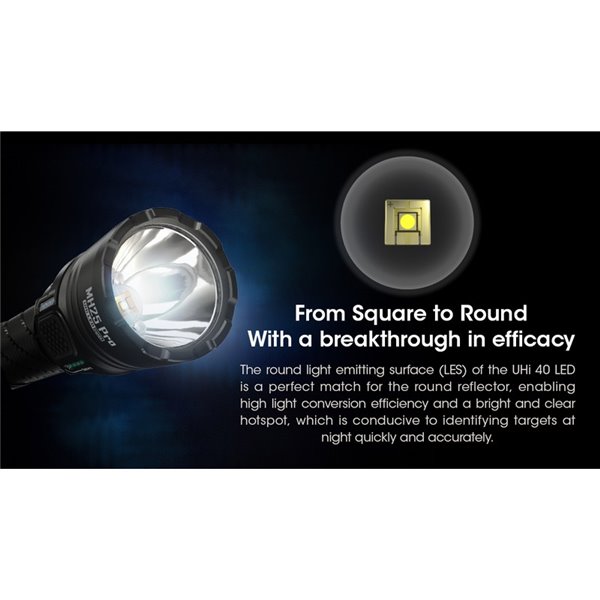 Lampe torche LED MH25PRO 3 300 lumens, portée de 705 m, batterie rechargeable USB-C NL2153HP 5 300 mAh, IP68