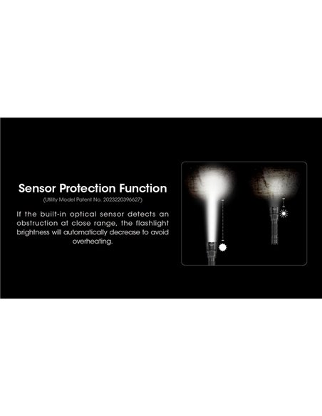 Lanterna LED portátil MH25PRO de 3300 lúmens com alcance de 705 m, bateria recarregável USB-C NL2153HP de 5300 mAh, IP68