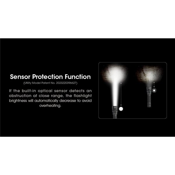 Lampe torche LED MH25PRO 3 300 lumens, portée de 705 m, batterie rechargeable USB-C NL2153HP 5 300 mAh, IP68