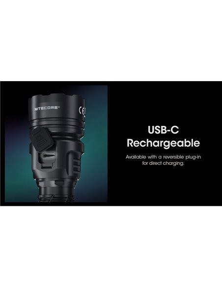 Linterna LED de mano MH25PRO 3300 lúmenes y alcance 705m, batería recargable USB-C NL2153HP 5,300mAh IP68