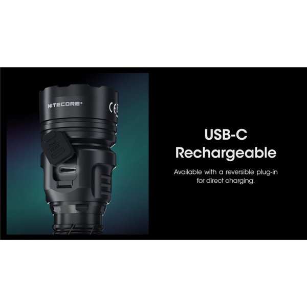 Linterna LED de mano MH25PRO 3300 lúmenes y alcance 705m, batería recargable USB-C NL2153HP 5,300mAh IP68