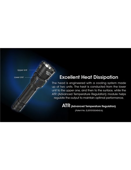 Linterna LED de mano MH25PRO 3300 lúmenes y alcance 705m, batería recargable USB-C NL2153HP 5,300mAh IP68