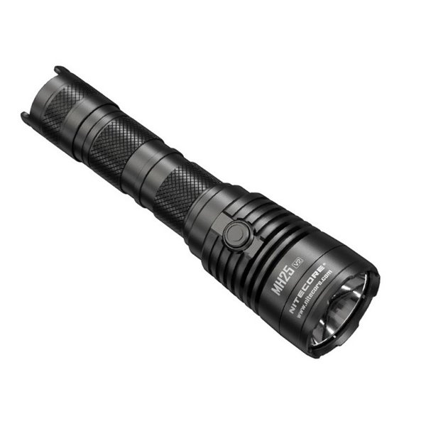 Lampe torche portable MH25 V2 1 300 lm, effet stroboscopique, portée de 475 m, batterie rechargeable USB-C 5 000 mAh, IP68