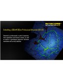 Linterna táctica de mano MH27UV modo luz ultravioleta, 1000Lm y alcance 462 metros IPX8 sumergible 2 metros