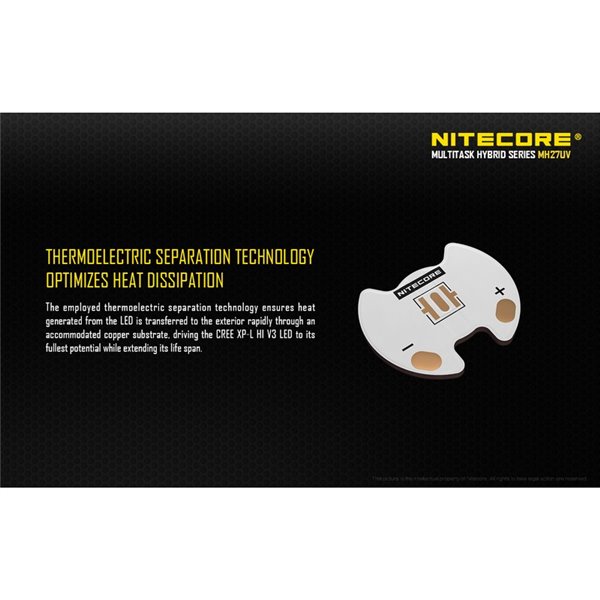 Lampe torche tactique portative MH27UV, mode lumière ultraviolette, 1 000 lm, portée de 462 m, IPX8, submersible, 2 m