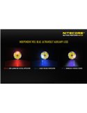 Linterna táctica de mano MH27UV modo luz ultravioleta, 1000Lm y alcance 462 metros IPX8 sumergible 2 metros