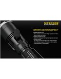 Linterna táctica de mano MH27UV modo luz ultravioleta, 1000Lm y alcance 462 metros IPX8 sumergible 2 metros