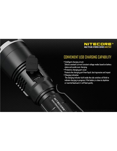 Lampe torche tactique portative MH27UV, mode lumière ultraviolette, 1 000 lm, portée de 462 m, IPX8, submersible, 2 m