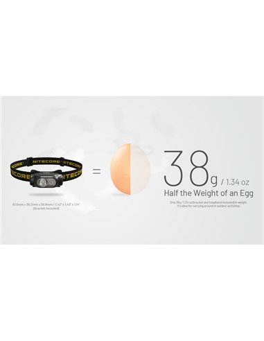 Linterna frontal ligera HA11 para Senderismo/Trekking, 240 lúmenes y alcance 90 metros IP66