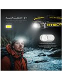 Linterna frontal ligera HA11 para Senderismo/Trekking, 240 lúmenes y alcance 90 metros IP66