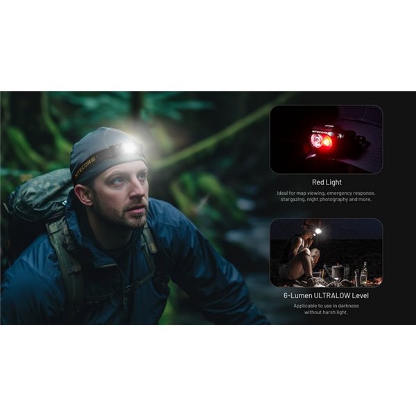 Lampe frontale légère HA11 pour la randonnée/le trekking, 240 lumens, portée de 90 mètres, IP66