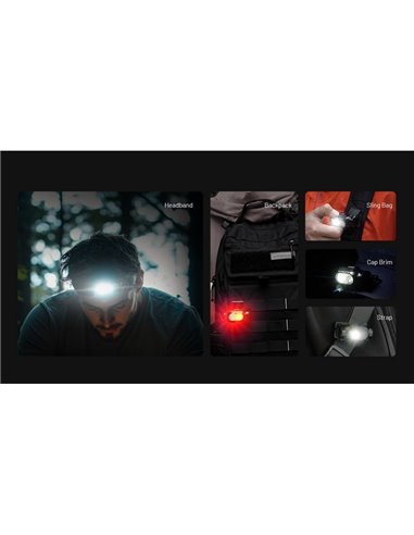 Lampe frontale légère HA11 pour la randonnée/le trekking, 240 lumens, portée de 90 mètres, IP66