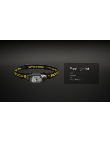 Linterna frontal ligera HA11 para Senderismo/Trekking, 240 lúmenes y alcance 90 metros IP66