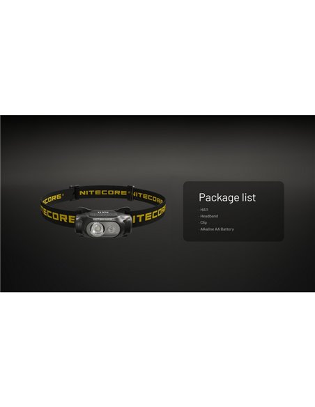 Linterna frontal ligera HA11 para Senderismo/Trekking, 240 lúmenes y alcance 90 metros IP66