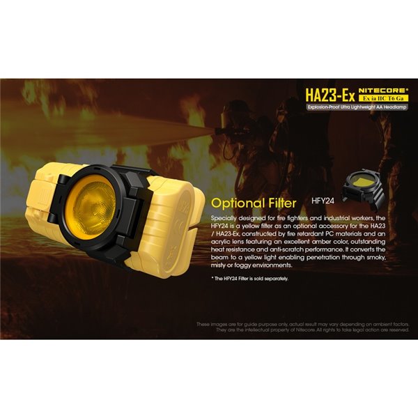 Linterna frontal HA23-Ex uso industrial 100 lúmenes y 37 metros de alcance, cabezal orientable IP67