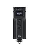 Linterna táctica de mano T4K, muy potente 4000 lúmenes y alcance 209m, pantalla OLED, recargable USB-C