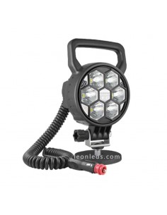 Faro Redondo Led con iman, interruptor y conector de mecheto totalmente homologado de Wesem | LeonLeds Iluminación 2