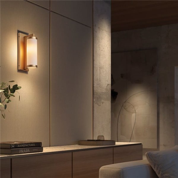 Applique murale moderne LANTERN L, avec finition opale et design élégant, E27 différentes couleurs