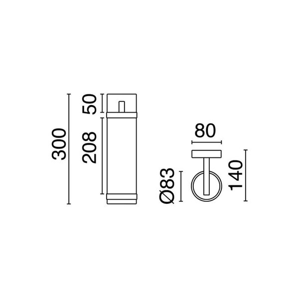 Applique murale moderne LANTERN S, avec finition transparente et design élégant, E27 différentes couleurs