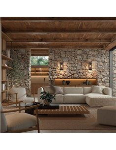 Luminária de parede moderna LANTERN L, com acabamento transparente e design elegante, E27 várias cores 2