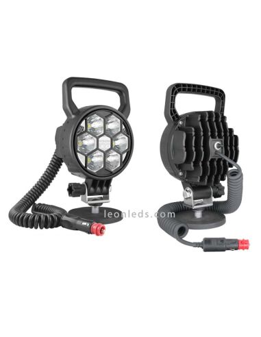 Faro Redondo Led con iman, interruptor y conector de mecheto totalmente homologado de Wesem | LeonLeds Iluminación