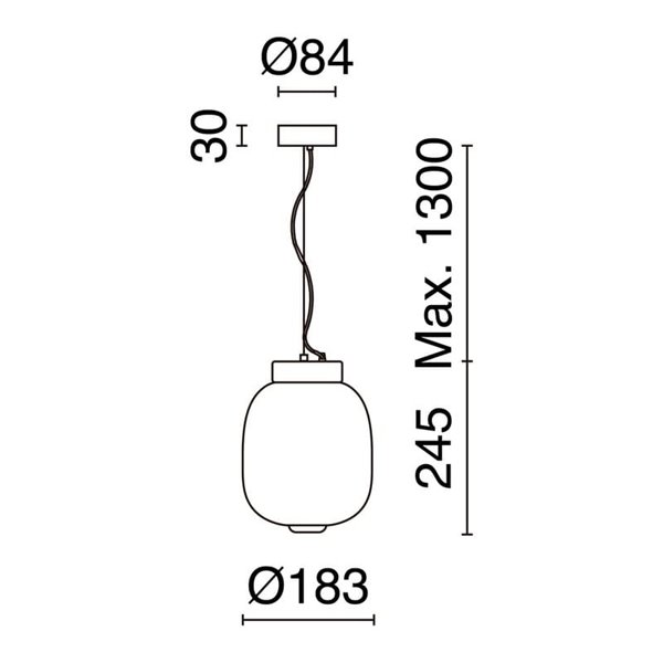 Luminária de teto LED cristal original, KRISTA Ø183mm, com regulação de fase C, 4W 363Lm, luz muito quente 2700K