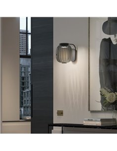 Aplique LED KRISTA, estilo original Ø183mm, 4W 363Lm luz muito quente 2700K, várias cores 2