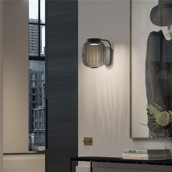 Aplique de pared LED KRISTA, estilo original Ø183mm, 4W 363Lm luz muy cálida 2700K, varios colores 