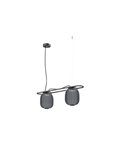 Luminária pendente de teto KRISTA LED com 2 abajures 2x4W Ø183mm, estilo original, muito quente 2700K, 726lm,