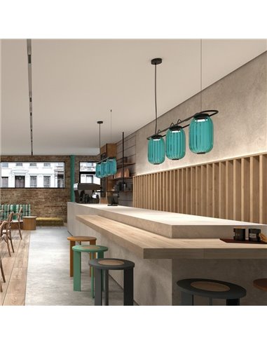 Luminária de teto em cristal LED KRISTA Ø163mm, com 3 abajures 3x4W, muito quente 2700K, 363Lm