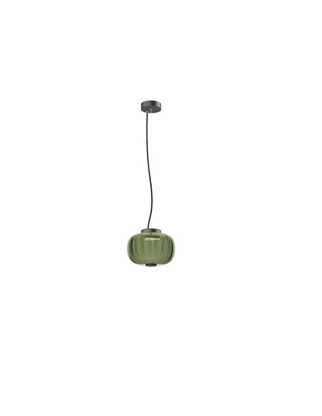 Lámpara de techo LED KRISTA Ø240mm de cristal original, con regulación en corte de fase C, 4W 363Lm, luz muy cálida 2700K