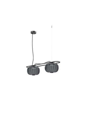Plafonnier LED cristal KRISTA Ø240mm, avec 2 abat-jours 2x4W, très chaud 2700K, 363Lm différentes couleurs
