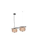 Luminária de teto em cristal LED KRISTA Ø240mm, com 2 abajures 2x4W, muito quente 2700K, 363Lm várias cores