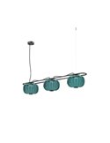 Plafonnier LED cristal KRISTA Ø240mm, avec 3 abat-jours 3x4W, très chaud 2700K, 363Lm
