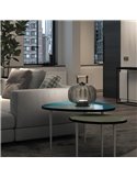 Lámpara de sobremesa LED KRISTA, con mango de madera, Ø240mm, 4W muy cálido 2700K CTT, varios colores






