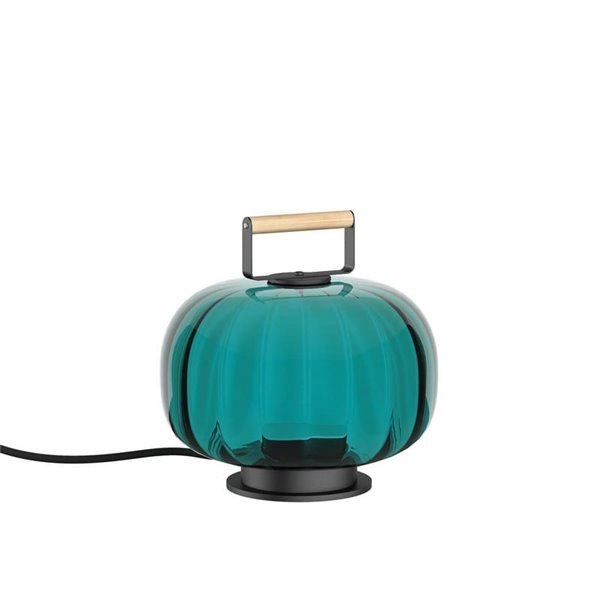 Lámpara de sobremesa LED KRISTA, con mango de madera, Ø240mm, 4W muy cálido 2700K CTT, varios colores






