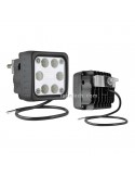 Faro Cuadrado LED de Trabajo con soporte Trasero 12-24V al mejor precio | LeonLeds Iluminación