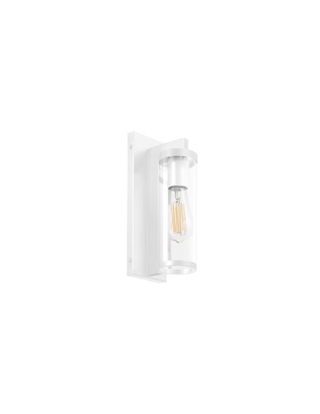 Aplique de pared moderno LANTERN S, con acabado transparente y diseño elegante, E27 varios colores