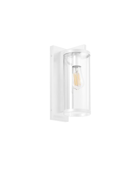 Aplique de pared moderno LANTERN L, con acabado transparente y diseño elegante, E27 varios colores