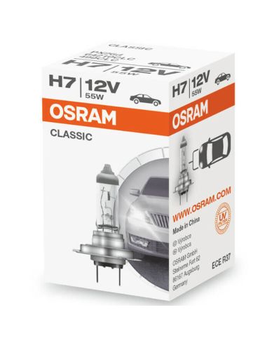 Bombilla H7 Classic Halógena 12V 55W Osram 64210CLC