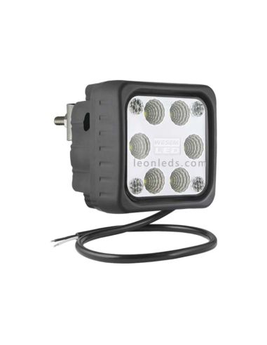 Faro Cuadrado LED de Trabajo con soporte Trasero 12-24V al mejor precio | LeonLeds Iluminación