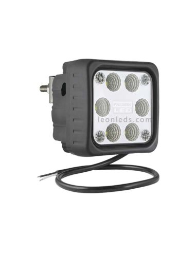 Phare de Travail LED Carré avec Support Arrière 12-24V au meilleur prix | Éclairage LeonLeds
