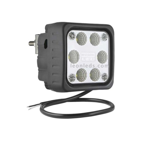 Faro Cuadrado LED de Trabajo con soporte Trasero 12-24V al mejor precio | LeonLeds Iluminación