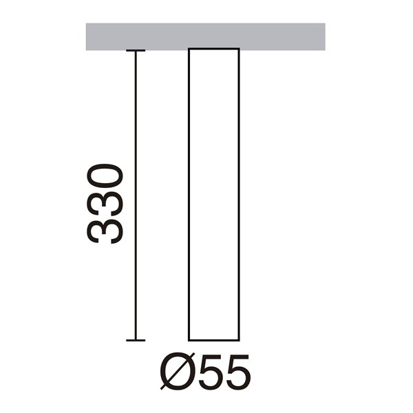 Spot TANIA L, hauteur 330 mm, vert antique, GU10, IP20