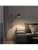Aplique de pared LED COB tipo flexo con brazo articulado ARM M, 76cm, 5W 3000k, eficiente y moderno