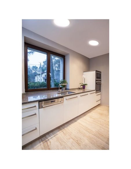 Plafón de techo LED CARME, Ø 280mm 16,5W CTT 3000K/4000K/6000K - 1870lm/2270lm/2110lm, matizado o blanco