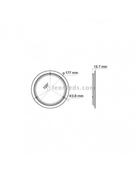 Plafón interior Led 22759 con IP67 para camiones 12/24V | LeonLeds Iluminación