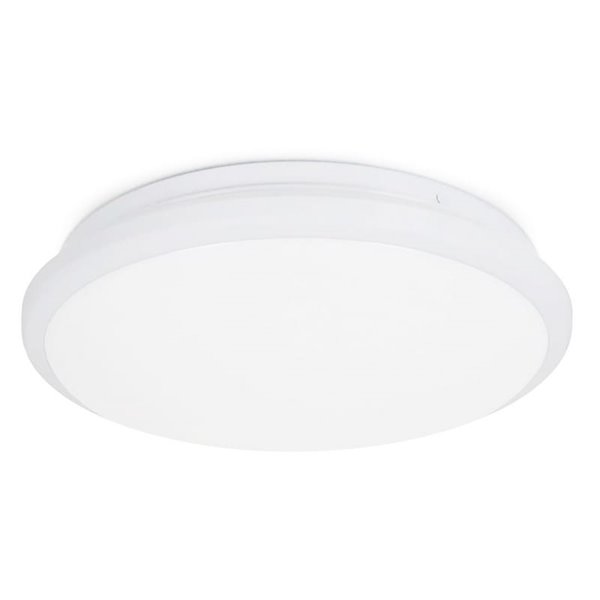 Luminária de teto LED CARME, Ø 280mm 16,5W CTT 3000K/4000K/6000K - 1870lm/2270lm/2110lm, fumê ou branco