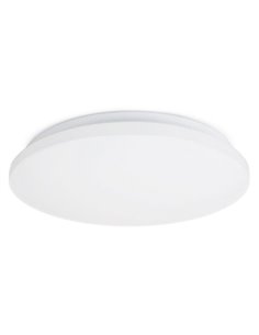 Luminária de teto LED CARME, Ø 380mm 27,5W CTT 3000K/4000K/6000K - 2730lm/3330lm/3090lm, fumê ou branco