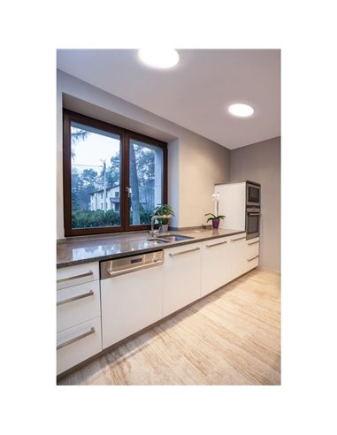 Plafón de techo LED CARME, Ø 380mm 27,5W CTT 3000K/4000K/6000K - 2730lm/3330lm/3090lm, matizado o blanco